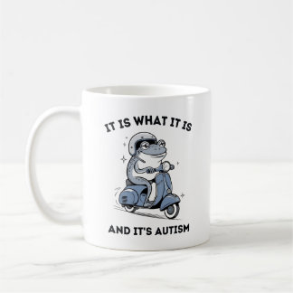 Caneca De Café É o que é e é autismo, Sapo engraçado