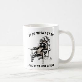 Caneca De Café É O Que É E Não É Excelente, Raccoon