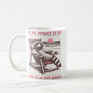 Caneca De Café É o que é e não é o excelente Funny Raccoon Ba