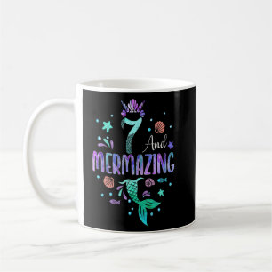 Caneca De Café É O Tema 7 Da Minha Mermaid De Aniversário De 7