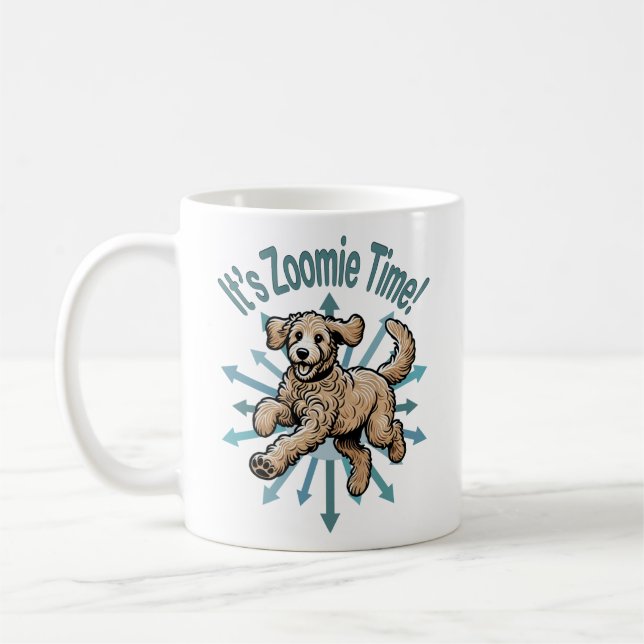 Caneca De Café É o Zoomie Time Doodle (Esquerda)
