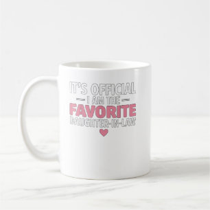 Caneca De Café É oficial que eu sou a Filha-de-Direito favorita