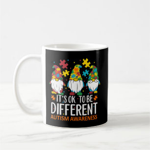 Caneca De Café É OK Ser Diferente Autismo Sensibilização Homen