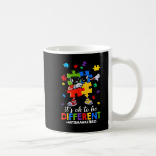 Caneca De Café É OK Ser Diferente Dabbing Quebra-cabeça Autismo