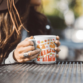 Caneca De Café É outono, vocês, abóbora e queda no outono