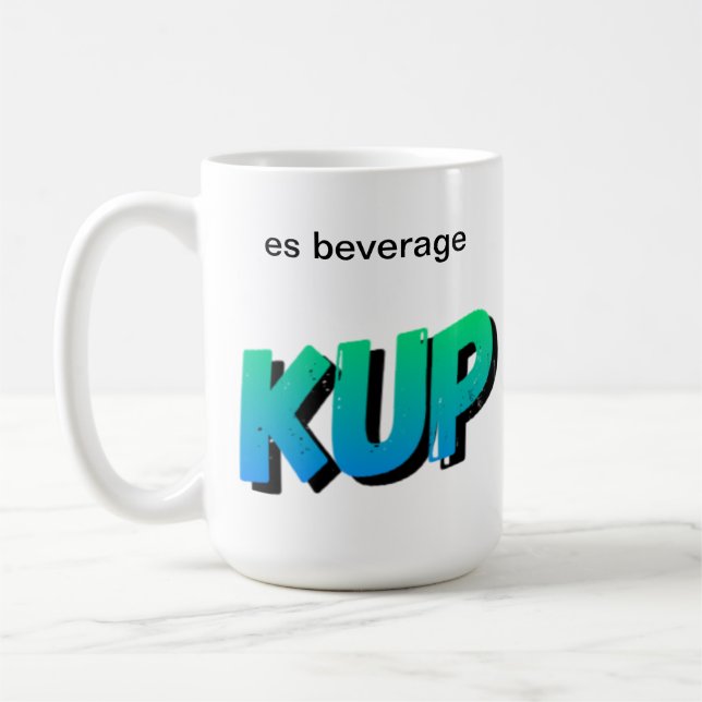 Caneca De Café E para ES - KUP KLUB Oficial Coffee Mug (Esquerda)