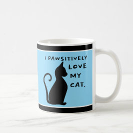 Caneca De Café É Pawsome! Diversão do Cat Lover