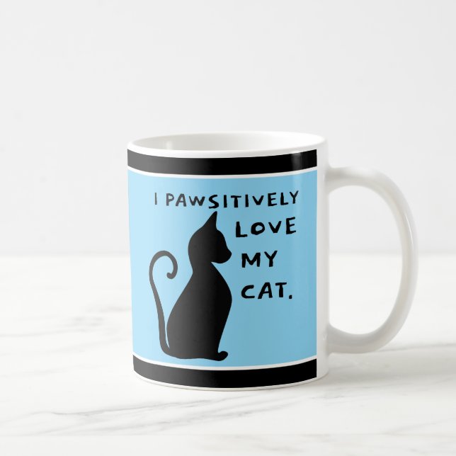Caneca De Café É Pawsome! Diversão do Cat Lover (Direita)