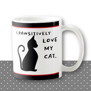Caneca De Café É Pawsome! Diversão do Cat Lover