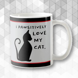 Caneca De Café É Pawsome! Diversão do Cat Lover
