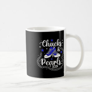 Caneca De Café E Pearls Kamala Harris 2024 Meme Vote Presidente