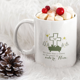 Caneca De Café É POR ESTA RAZÃO QUE A Natividade Cristã 15oz Nata