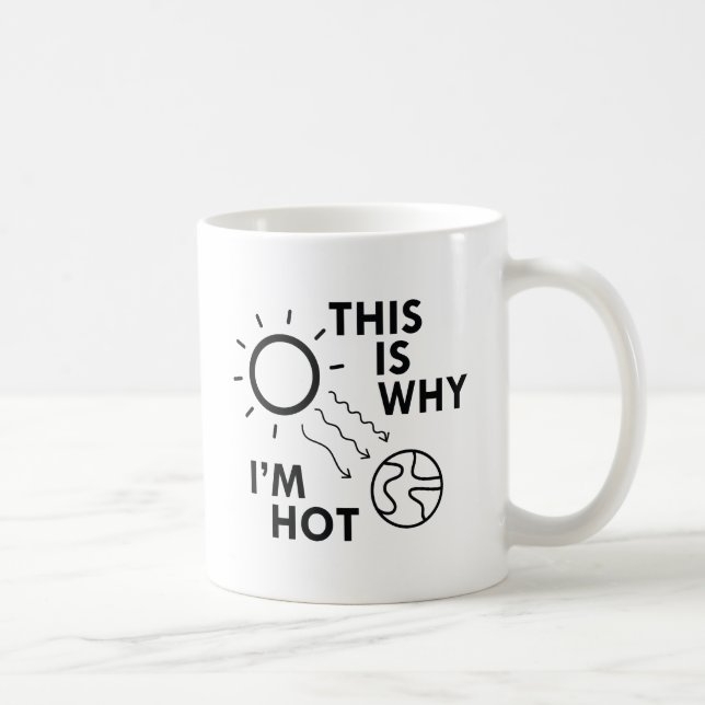 Caneca De Café É por isso que estou quente (Direita)