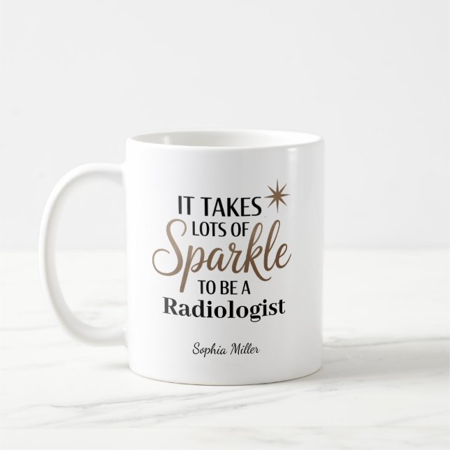 Caneca De Café É Preciso Brilho para Ser um Radiologista Personal (Esquerda)