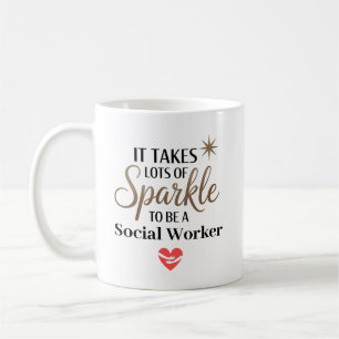 Caneca De Café É preciso brilho para ser um trabalhador social pe