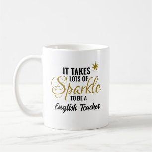 Caneca De Café É preciso muita faísca para ser professor de inglê