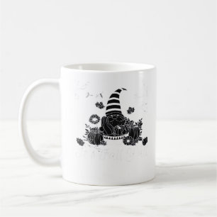 Caneca De Café É "Pumpkin Gnomo Autumn Tree Hello Fa"