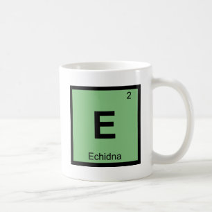 Caneca De Café E - Símbolo grego da mesa periódica da química