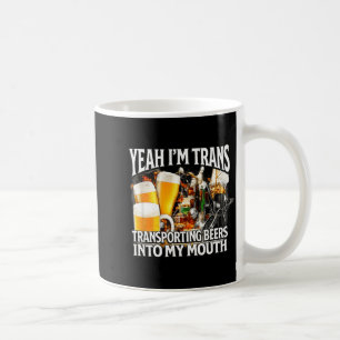 Caneca De Café É trans divertido descontrolado indecente meme da