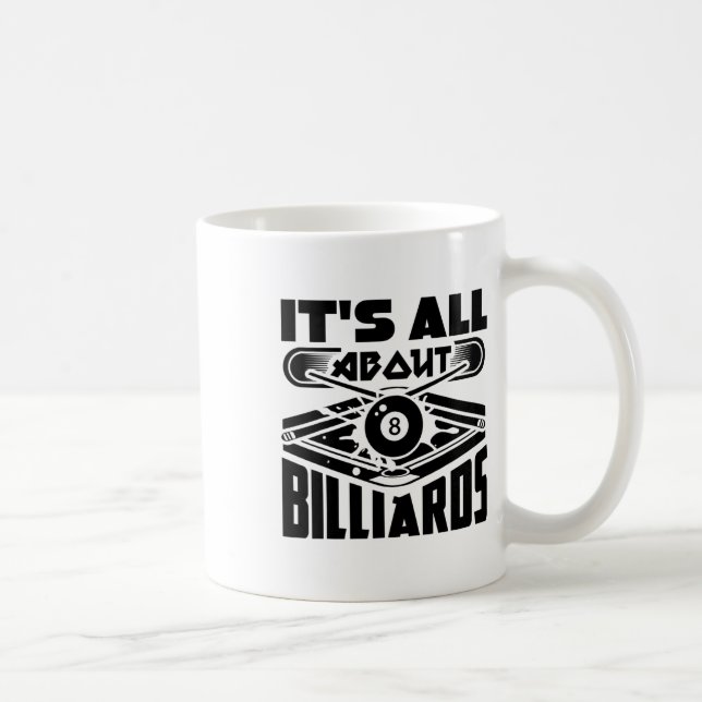 Caneca De Café É tudo sobre Billiard Piscina Billiard Player Dive (Direita)