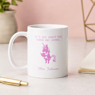 Caneca De Café É Tudo Sobre Verbos e Substantivos Gramática