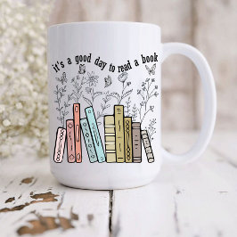 Caneca De Café É Um Bom Dia Ler Um Livro
