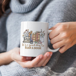 Caneca De Café É um bom dia ler um livro