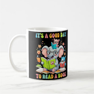 Caneca De Café É Um Bom Dia Ler Um Livro Sobre Crianças De Profes