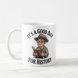 Caneca De Café É um Bom Dia para a História – Cozy Vintage 