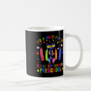 Caneca De Café É Um Bom Dia Para Ensinar Pequenos Humanos Gato Pr