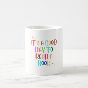Caneca De Café É um bom dia para ler um livro - livro sobre Tee