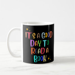 Caneca De Café É um bom dia para ler um livro - livro sobre Tee