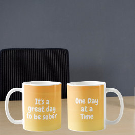 Caneca De Café É um dia Excelente para ser mais sóbrio - presente