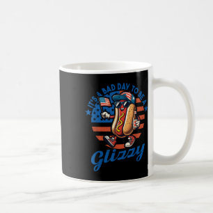 Caneca De Café É Um Dia Mau Ser Um Cão Quente Glizamente Engraçad