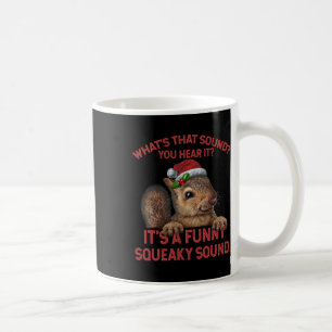 Caneca De Café É um som divertido e guinchante Esquilo de Natal