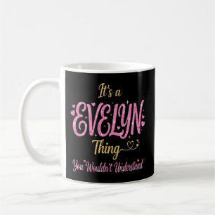 Caneca De Café É Uma Coisa de Evelyn Rosa Dourado Presente para M