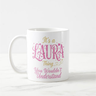 Caneca De Café É Uma Coisa de Laura Rosa Dourado Presente para Mu