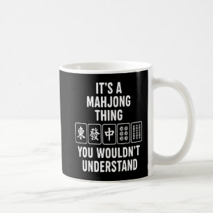 Caneca De Café É uma coisa de Mahjong que você não entenderia