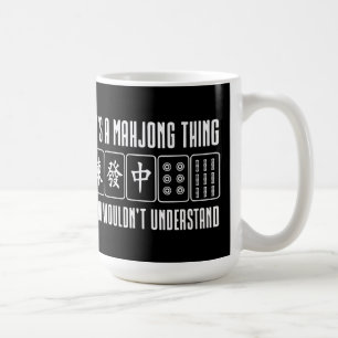 Caneca De Café É uma coisa de Mahjong que você não entenderia