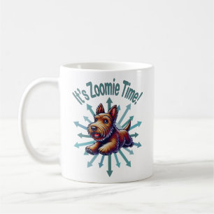 Caneca De Café É Zoomie Time Brown Scotty