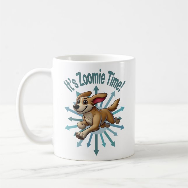 Caneca De Café É Zoomie Time Medium Tan Mutt (Esquerda)