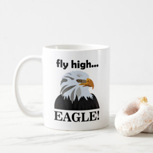 Caneca De Café Eagle Bald Eagle Voa Alta Águia