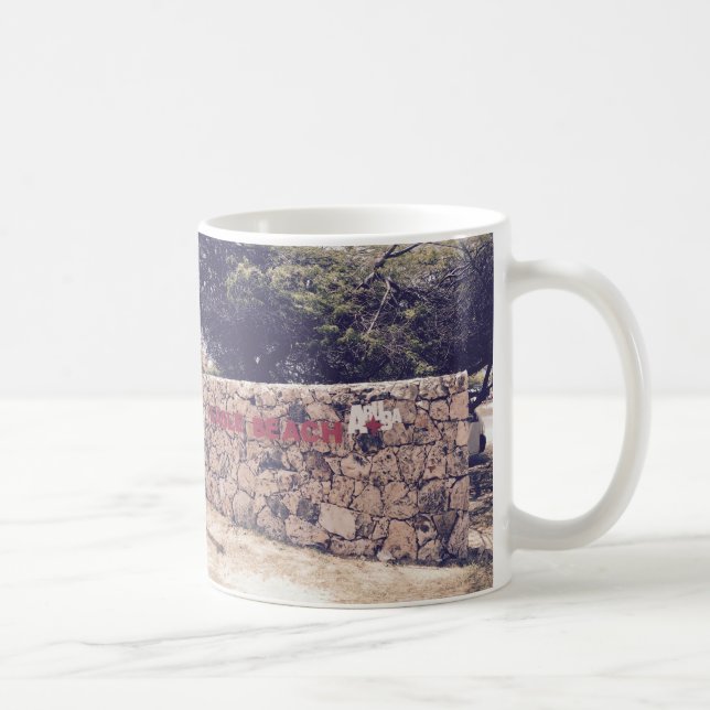 Caneca De Café Eagle Beach - White 11 oz Classic White Mug (Direita)