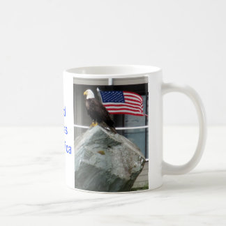 Caneca De Café Eagle e bandeira