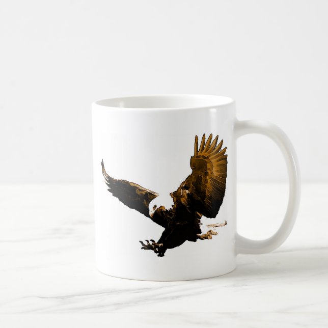 Caneca De Café Eagle Landing (Direita)