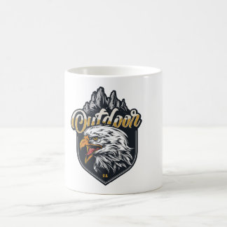 Caneca De Café eagle out door mountains