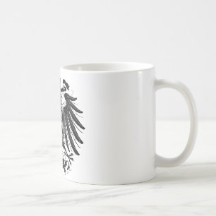 Caneca De Café Eagle prussiano preto
