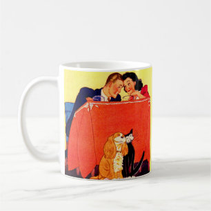 Caneca De Café Earl e Dorothy e o cachorro e o gato