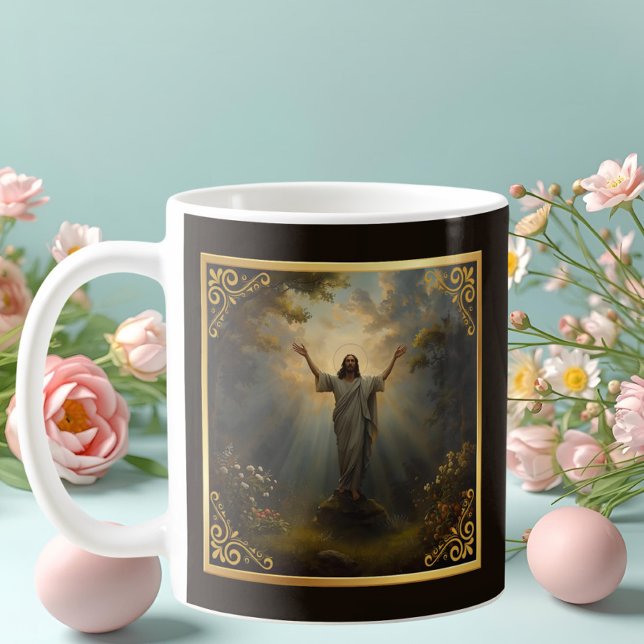 Caneca De Café Easter Resurrection Religious (Criador carregado)