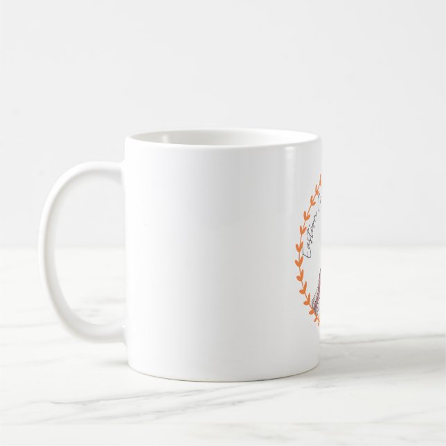 Caneca De Café Eastern Meadowlark bird species birding logo (Esquerda)
